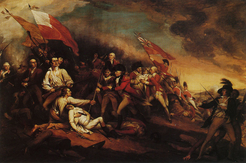 La muerte del general Warren en la batalla de Bunkers Hill - John Trumbull